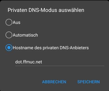 Picture: “settings” do “Wi-Fi & Internet” under Android 9